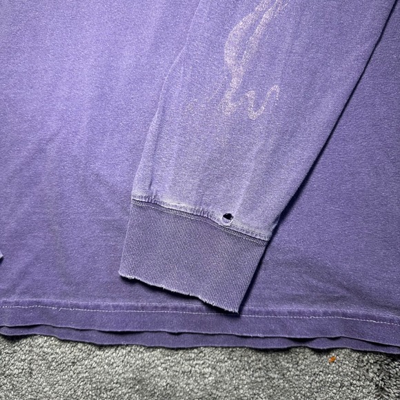 Stussy Medusa T-Shirt Men Medium Purple Long Sleeve Distressed Faded Streetwear - Picture 5 of 16
